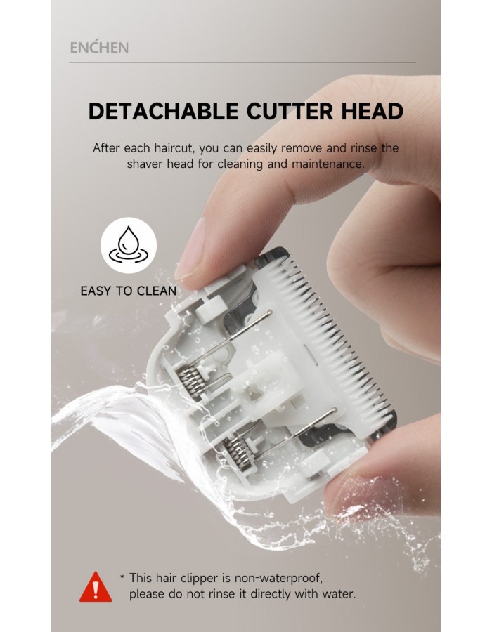 Enchen Hair Clipper BOOST 2 USB-C 1200mAh White Enchen Hair Clipper BOOST 2 USB-C 1200mAh White