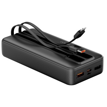 Vention Powerbank 20000mAh 22.5W Built-in USBC+Lighting Black FHPB0