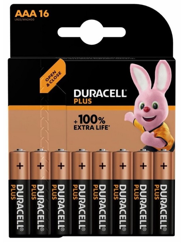 Duracell Alkaline AAA (16pcs) Plus Duracell Alkaline AAA (16pcs) Plus
