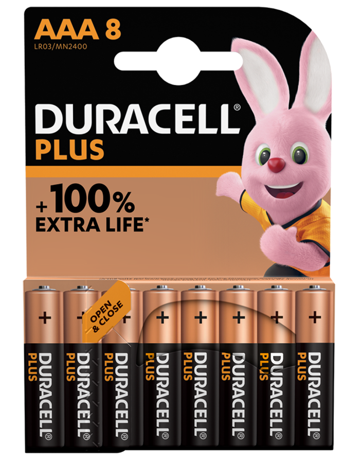 Duracell Alkaline AAA (8pcs) Plus Duracell Alkaline AAA (8pcs) Plus