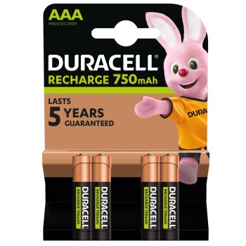 Duracell Rechargeable AAA 750 mAh (4pcs)