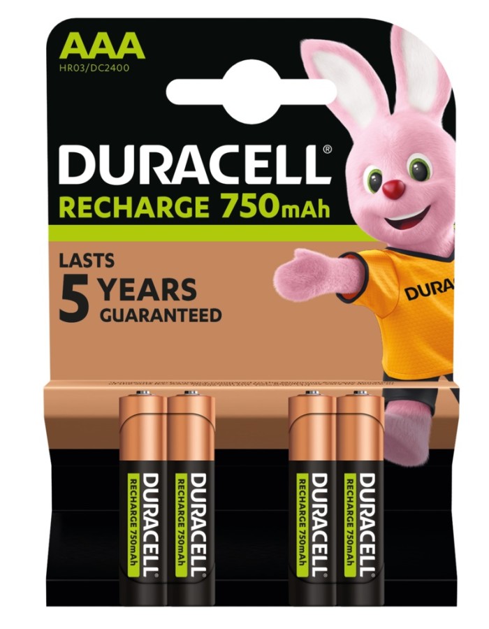 Duracell Rechargeable AAA 750 mAh (4pcs) Duracell Rechargeable AAA 750 mAh (4pcs)