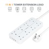 Tessan 8-Gang Extension 2 USB-A USB C 2m 13A TS-204-C