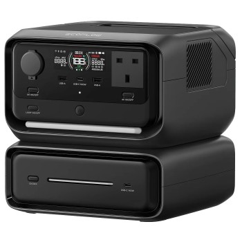 EcoFlow RIVER 3 Max 572Wh 600W with 3 UK plugs 100W USB-C (Plus + EB300)