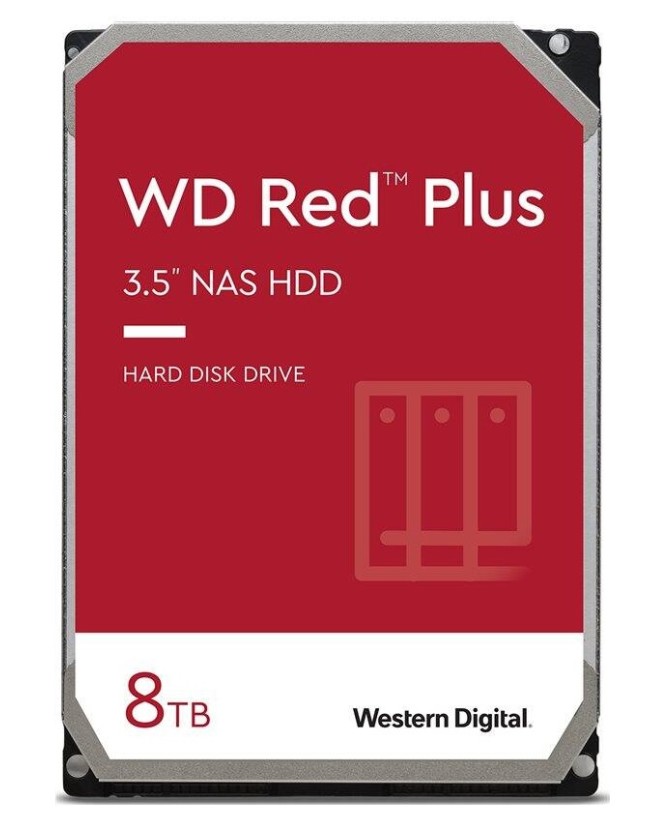 Western Digital HDD 3.5'' RED PLUS NAS 8TB WD80EFPX
