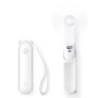 Jisulife F8X Plus White Portable Personal Fan with Lanyard & Powerbank function to Charge you Phone