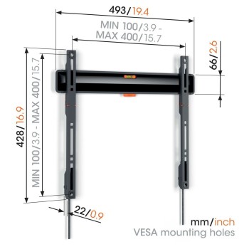 Vogels COMFORT TVM3405 SP TV Wall Mount 40x40 Fixed OLED