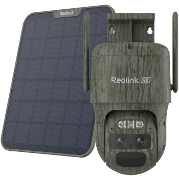 Reolink BP4G Outdoor Battery Camera 4K Trackmix LTE (G770-C) (Camo) Bundle