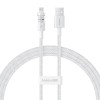 Baseus Cable Lightning to USB-A Gem Series 1m Moon White Baseus Cable Lightning to USB-A Gem Series 1m Moon White