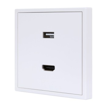 HDL Panel TILE SERIES Ivory White 1xUSB-A 1xHDMI