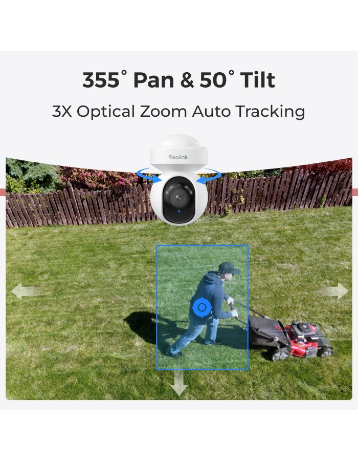 Reolink WIFI Outdoor PTZ Camera 5MP 3x Optical Zoom E1 Outdoor (E540)