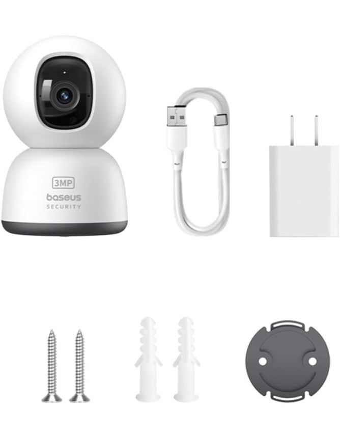 Baseus Security P1 Lite Indoor Camera 2K White EU