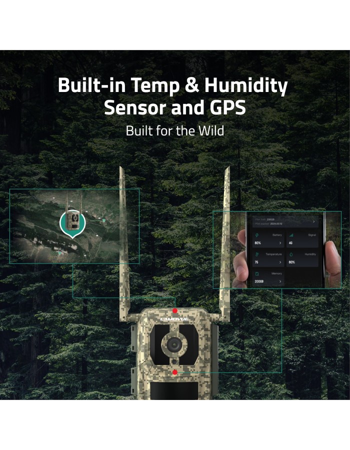 Reolink Camovue Talon Pro S130 4K 4G Wildlife Battery Solar Camera (with Lithium Battery included)