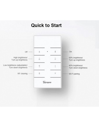 Sonoff D1 Smart Dimmer Switch with Remote Control Sonoff D1 Smart Dimmer Switch with Remote Control