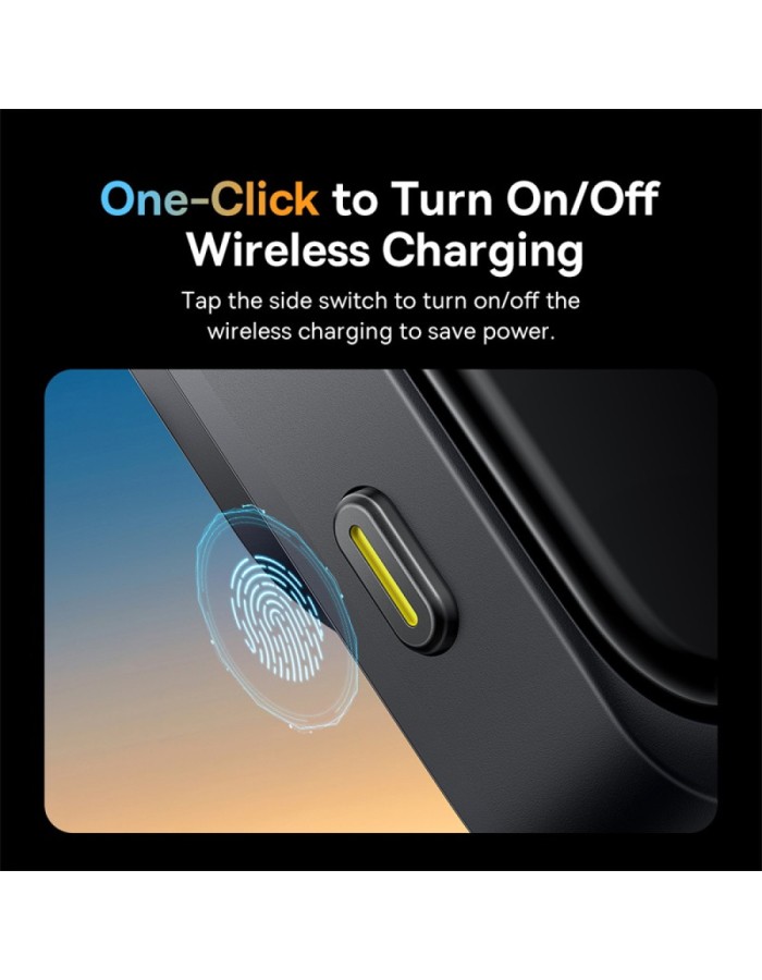 Baseus Car Charger Wireless AirVent Wisdom Pro Auto Coil Alignment 15W Black