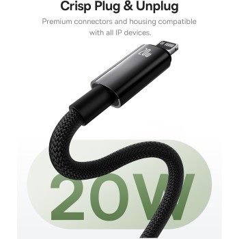 Baseus Tungsten Gold Magnetic Charging Cable Type-C to iP