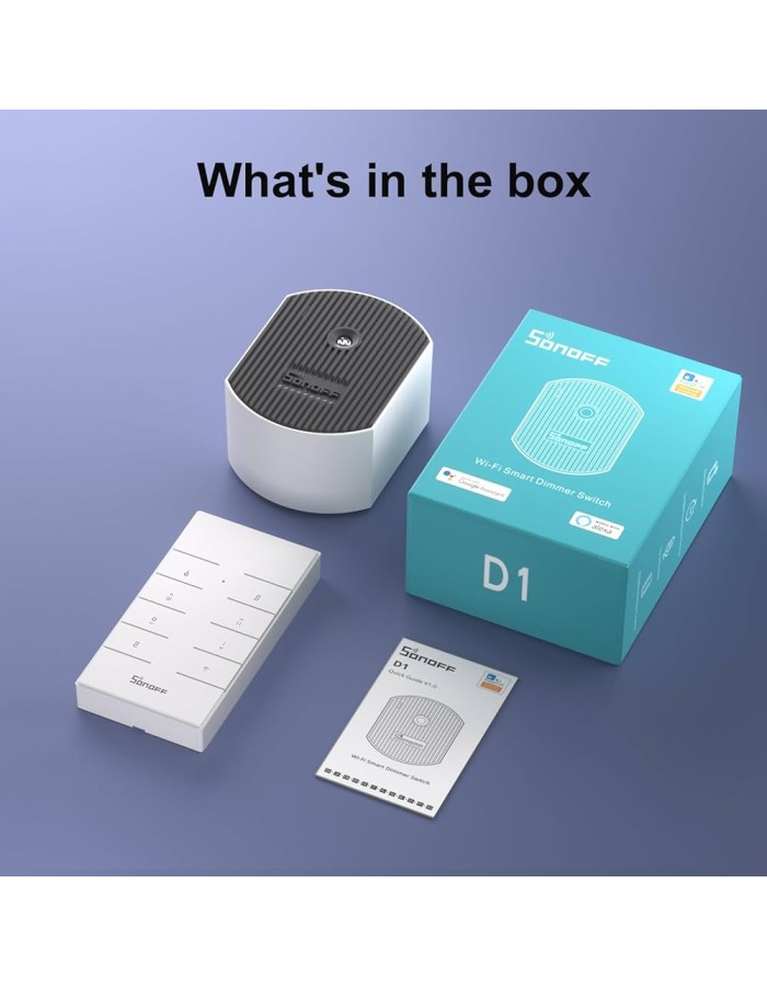 Sonoff D1 Smart Dimmer Switch with Remote Control Sonoff D1 Smart Dimmer Switch with Remote Control