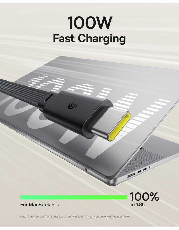 Baseus Cable USB-C to USB-C Nomos Retractable Cable 100W 1.5m Baseus Cable USB-C to USB-C Nomos Retractable Cable 100W 1.5m
