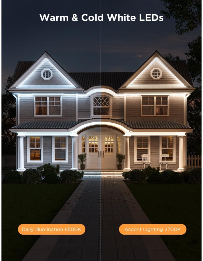 Govee Outdoor LED Strip Smart RGBIC WiFi & BT Lights 10m -EU- H70A1 Govee Outdoor LED Strip Smart RGBIC WiFi & BT Lights 10m -EU- H70A1