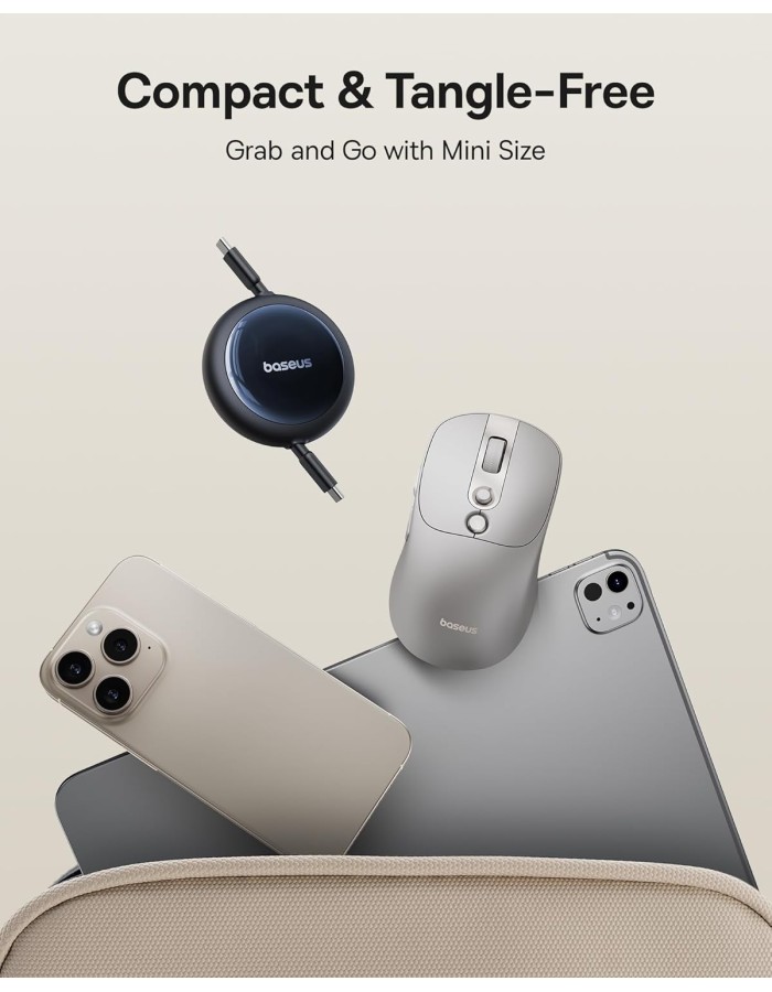 Baseus Cable USB-C to USB-C Nomos Retractable Cable 100W 1.5m Baseus Cable USB-C to USB-C Nomos Retractable Cable 100W 1.5m