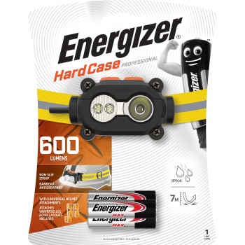 Energizer Light Headlight 600 Lumens (3xAA) - Hard Case Pro