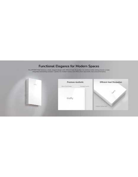 Cudy Access Point Wall-Plate AX3000 Dual Band Wi-Fi 6 AP3000 Cudy Access Point Wall-Plate AX3000 Dual Band Wi-Fi 6 AP3000