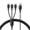 Baseus Cable 3in1 USB-C/Micro/Ligh Ultra Fast Series 1.3m Black