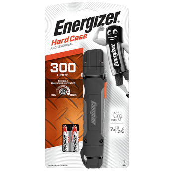 Energizer Hardcase Torch Light 300 Lumens IPX4 (2xAA Batteries Included) Energizer Hardcase Torch Light 300 Lumens IPX4 (2xAA Batteries Included)