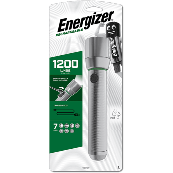Energizer Vision HD Metal USB-C Rechargeable Torch Light 1200 Lumens IPX4 (USB Charging Cable Included) Energizer Vision HD Metal USB-C Rechargeable Torch Light 1200 Lumens IPX4 (USB Charging Cable Included)