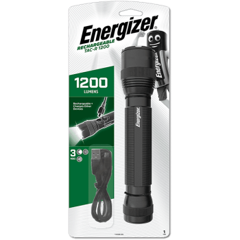 Energizer Tactical 1200 USB-C Rechargeable Torch Light 1200 Lumens IPX4 (Incl.USB Charging Cable)