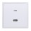 HDL Panel TILE SERIES Ivory White 1xUSB-A 1xUSB-C