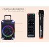 N-Gear FLASH1040 10'' Portable Karaoke Speaker with 1x Wireless Mic LED Lights USB & BT