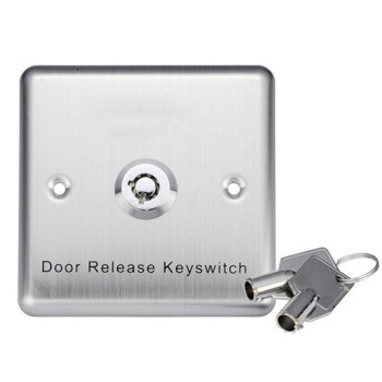 Zudsec Stainless Steel Door Release Button with Key ZDBT-801E
