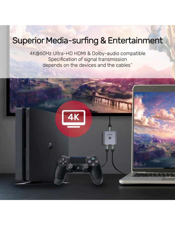 Unitek V1127A 4K HDMI 1in2 Out/2in1 Out Splitter/Switch