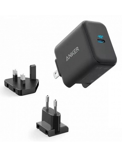Anker PowerPort III 25W USB-C Wall Charger with UK EU & US plug Anker PowerPort III 25W USB-C Wall Charger with UK EU & US plug