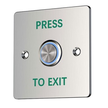 Zudsec Button Door Release Waterproof With Blue Light ZDBT-701BW-BL