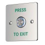 Zudsec Button Door Release Waterproof With Blue Light ZDBT-701BW-BL