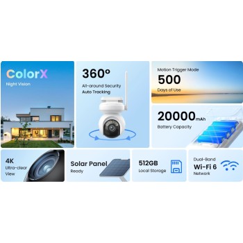 Reolink BP Outdoor Battery Camera 4K Altas (24/7 recording) (B660)