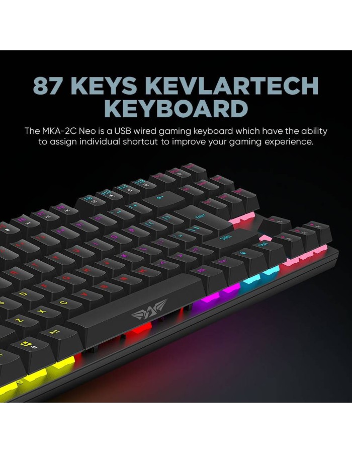 Armaggeddon MKA-2C NEO Black Mechanical Gaming Keyboard 87 Linear Red Keys Armaggeddon MKA-2C NEO Black Mechanical Gaming Keyboard 87 Linear Red Keys