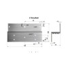 Dahua AC Single Door Magnetic ZL Bracket For ASF280A