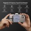 Unitek Card Reader Magnetic CF Express Type B 10Gbps PD100W S1244B Unitek Card Reader Magnetic CF Express Type B 10Gbps PD100W S1244B