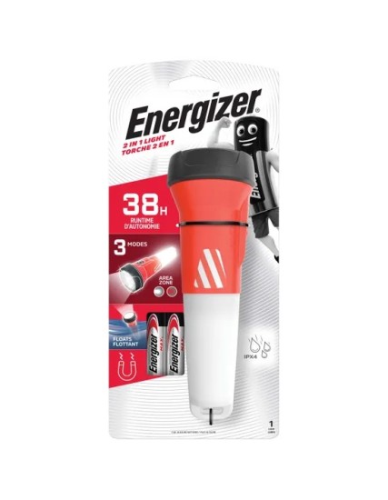 Energizer Outdoor 2in1 Floating Torch & Flashlight 90 Lumens IPX4 (2xAA Batteries Included) Energizer Outdoor 2in1 Floating Torch & Flashlight 90 Lumens IPX4 (2xAA Batteries Included)