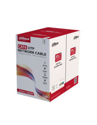 Dahua CAT6 OFC Cable 0.53mm 305m White PFM920I-6UN-C