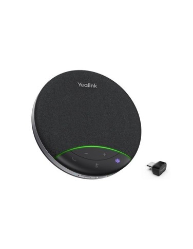 Yealink Speakerphone USB & Bluetooth Portable with AI Microphone 4m Voice Pickup & BT Dongle SP92 USB-C/A