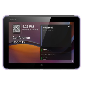 Yealink Teams Room Scheduling Panel for Booking & Status with 8'' Touch, PoE, Wi-Fi/BT, RFID/NFC RoomPanelE2
