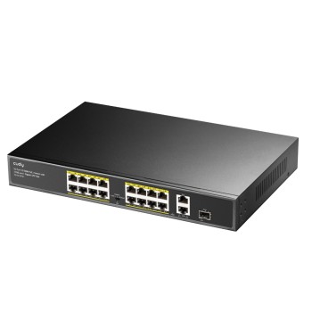 Cudy Switch PoE FE 16PoE + 2GbE + 1SFP Uplink 200W R/M FS1018PS1 Cudy Switch PoE FE 16PoE + 2GbE + 1SFP Uplink 200W R/M FS1018PS1