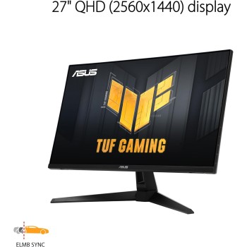 ASUS Monitor TUF Gaming 27'' 2K Flat 180Hz HDR10 Speakers VG27AQ3A ASUS Monitor TUF Gaming 27'' 2K Flat 180Hz HDR10 Speakers VG27AQ3A