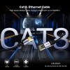 Unitek Network Patch Cable CAT8 Black 20.0m C18149A-20M