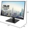 ASUS Monitor Business 27" 4K UHD 60Hz IPS Frameless USB Hub DP Dual-HDMI Speakers Full Ergonomic VA27UQSB ASUS Monitor Business 27" 4K UHD 60Hz IPS Frameless USB Hub DP Dual-HDMI Speakers Full Ergonomic VA27UQSB