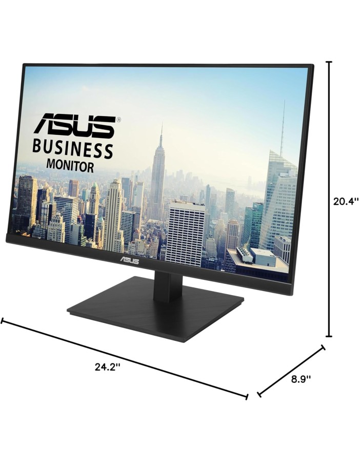 ASUS Monitor Business 27" 4K UHD 60Hz IPS Frameless USB Hub DP Dual-HDMI Speakers Full Ergonomic VA27UQSB ASUS Monitor Business 27" 4K UHD 60Hz IPS Frameless USB Hub DP Dual-HDMI Speakers Full Ergonomic VA27UQSB